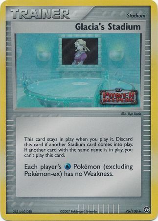 Glacia's Stadium (76/108) (Stamped) [EX: Power Keepers] | Odin's Place
