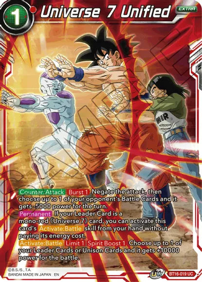 Universe 7 Unified (BT16-019) [Realm of the Gods] | Odin's Place