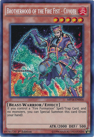 Brotherhood of the Fire Fist - Coyote [MP14-EN054] Secret Rare | Odin's Place