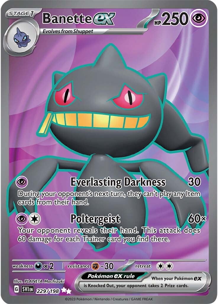 Banette ex (229/198) [Scarlet & Violet: Base Set] | Odin's Place