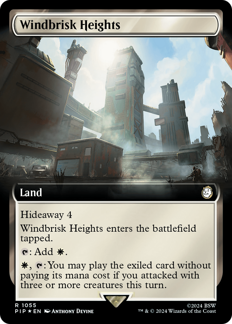 Windbrisk Heights (Extended Art) (Surge Foil) [Fallout] | Odin's Place