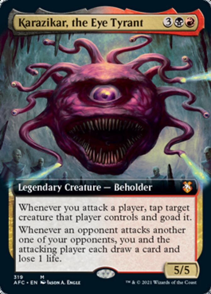 Karazikar, the Eye Tyrant (Extended Art) [Dungeons & Dragons: Adventures in the Forgotten Realms Commander] | Odin's Place