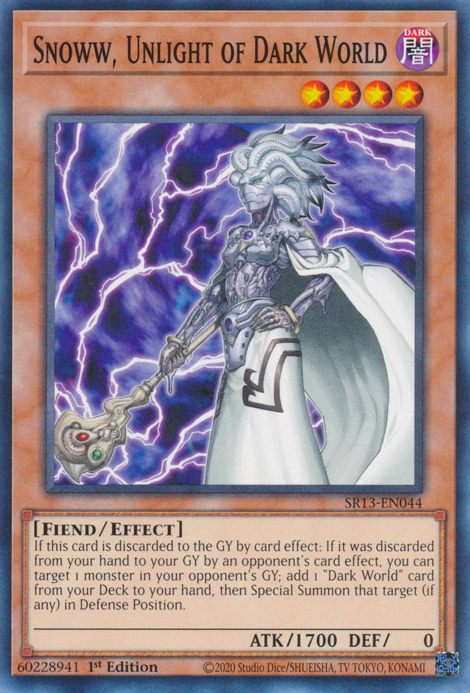 Snoww, Unlight of Dark World [SR13-EN044] Common | Odin's Place