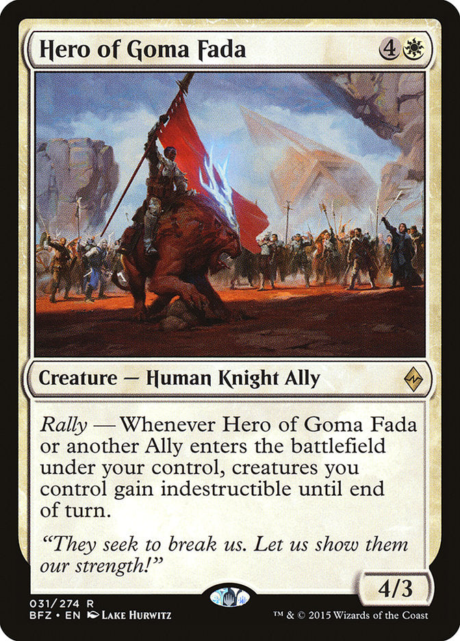 Hero of Goma Fada (31) [Battle for Zendikar] | Odin's Place
