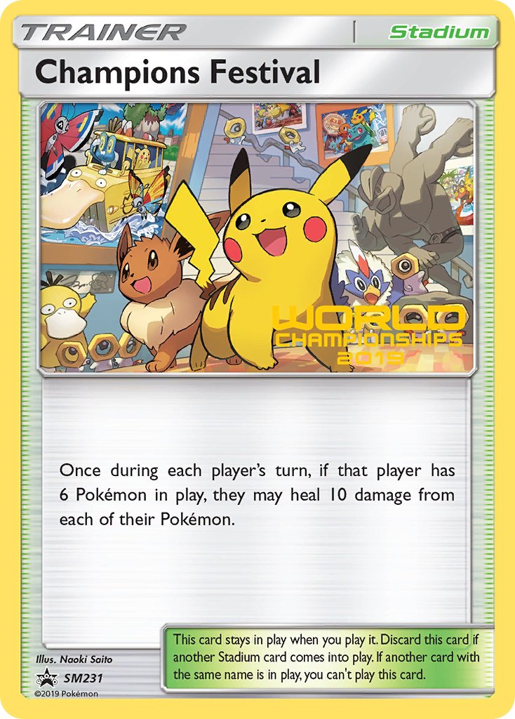 Champions Festival (SM231) (Champion 2019) [Sun & Moon: Black Star Promos] | Odin's Place