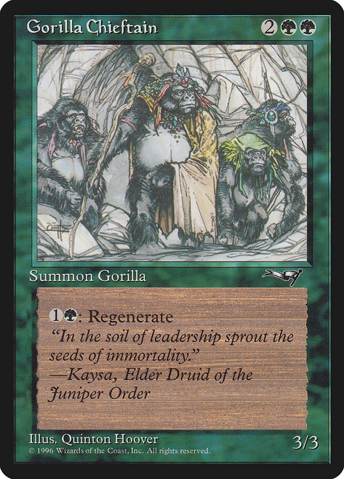 Gorilla Chieftain (Four Gorilla Art) [Alliances] | Odin's Place