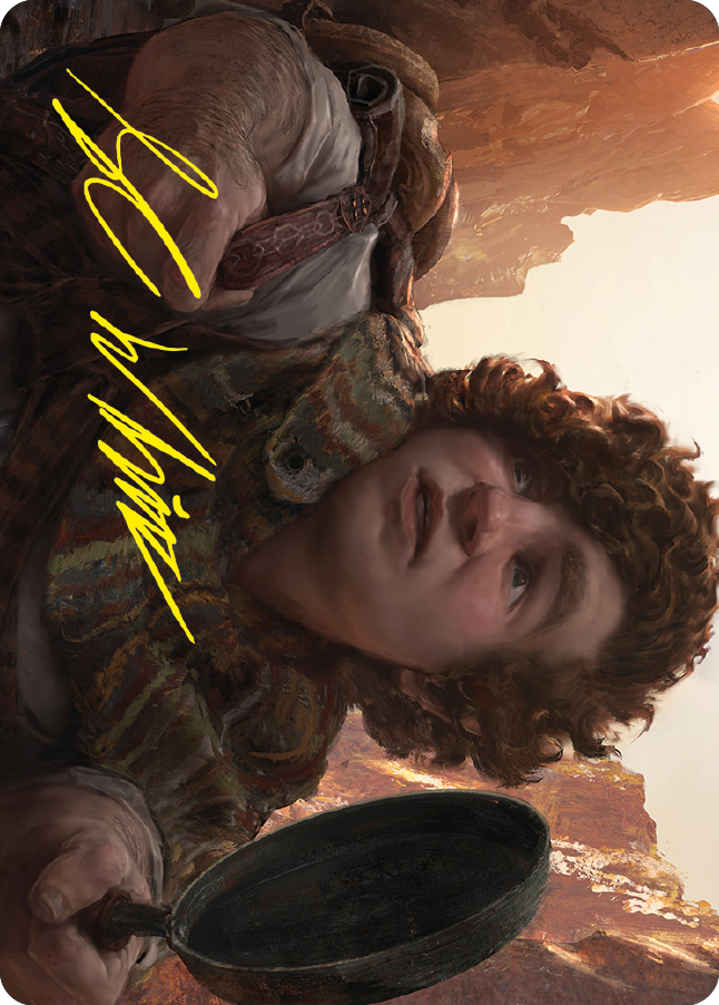 Sam, Loyal Attendant Art Card (Gold-Stamped Signature) [The Lord of the Rings: Tales of Middle-earth Art Series] | Odin's Place