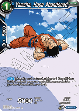 Yamcha, Hope Abandoned (Uncommon) (BT13-044) [Supreme Rivalry] | Odin's Place