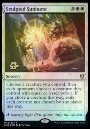 Sculpted Sunburst [Commander Legends: Battle for Baldur's Gate Prerelease Promos] | Odin's Place