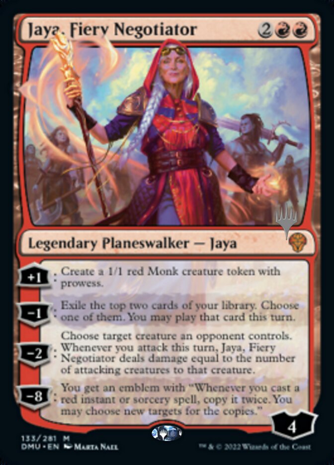 Jaya, Fiery Negotiator (Promo Pack) [Dominaria United Promos] | Odin's Place