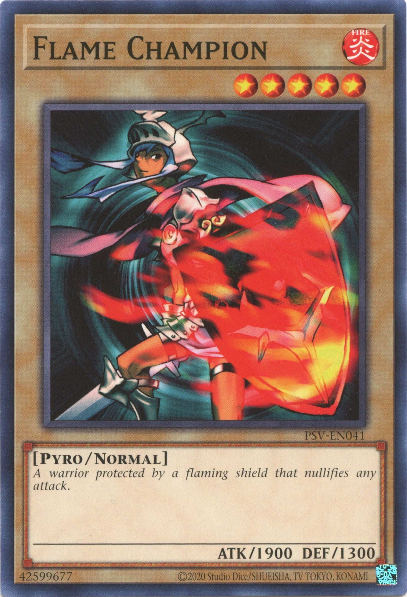 Flame Champion (25th Anniversary) [PSV-EN041] Common | Odin's Place