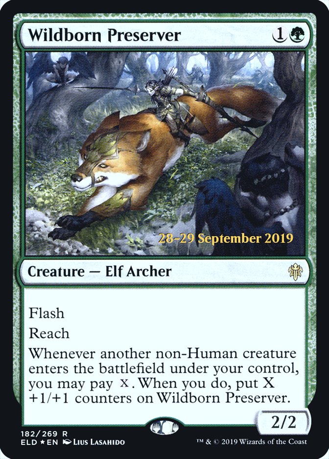 Wildborn Preserver [Throne of Eldraine Prerelease Promos] | Odin's Place