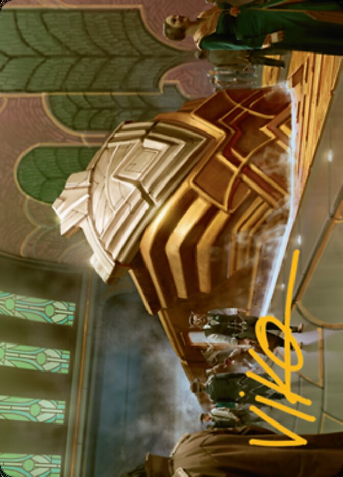 Capenna Express Art Card (Gold-Stamped Signature) [Streets of New Capenna Art Series] | Odin's Place