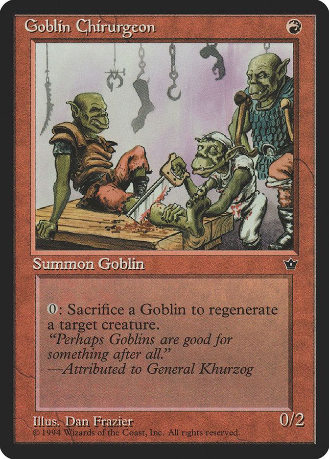 Goblin Chirurgeon (Dan Frazier) [Fallen Empires] | Odin's Place