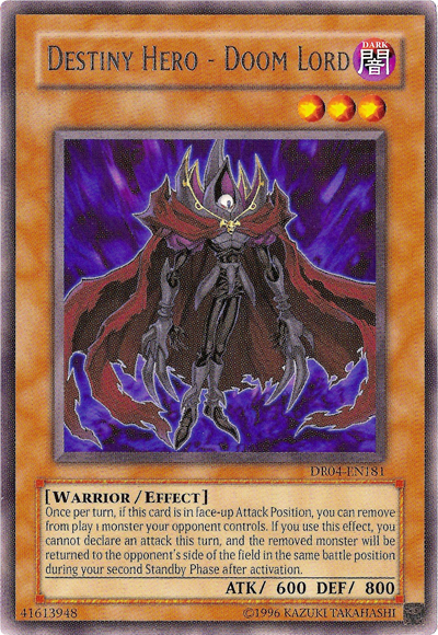 Destiny Hero - Doom Lord [DR04-EN181] Rare | Odin's Place