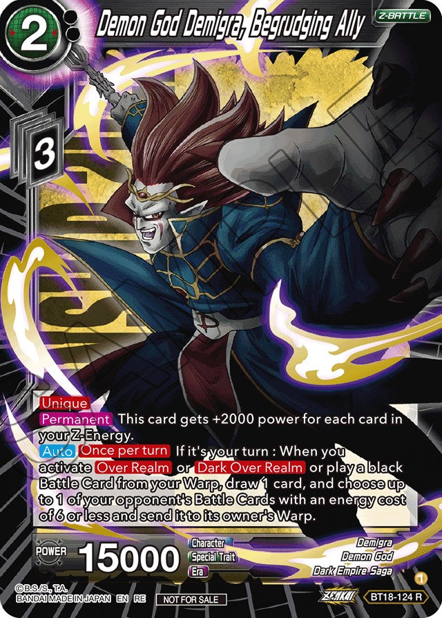 Demon God Demigra, Begrudging Ally (Championship 2022) (BT18-124) [Promotion Cards] | Odin's Place