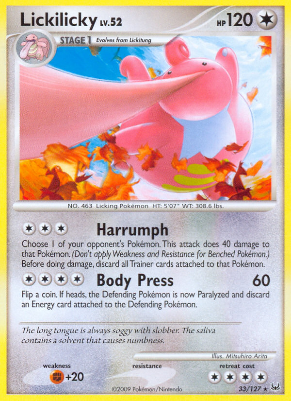 Lickilicky (33/127) [Platinum: Base Set] | Odin's Place