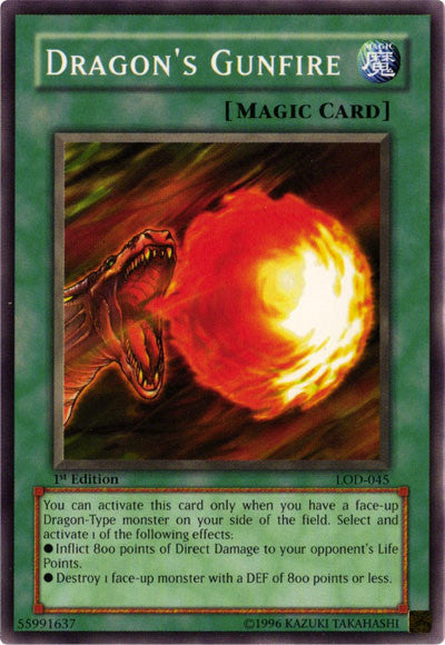 Dragon's Gunfire [LOD-045] Common | Odin's Place