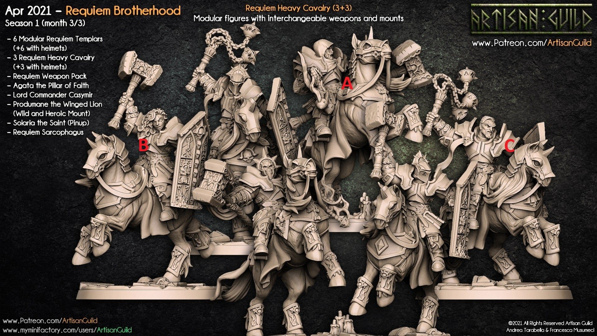 Dragon's Lair Printed Mini: Requiem Brotherhood Set | Odin's Place