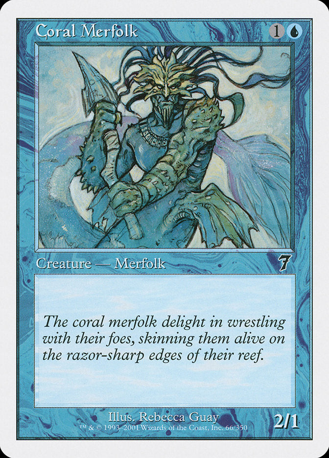 Coral Merfolk (66) [Seventh Edition] | Odin's Place