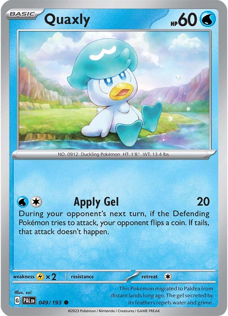 Quaxly (049/193) [Scarlet & Violet: Paldea Evolved] | Odin's Place