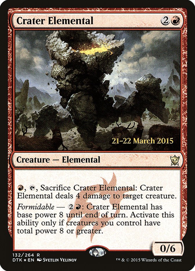 Crater Elemental (132) [Dragons of Tarkir Prerelease Promos] | Odin's Place