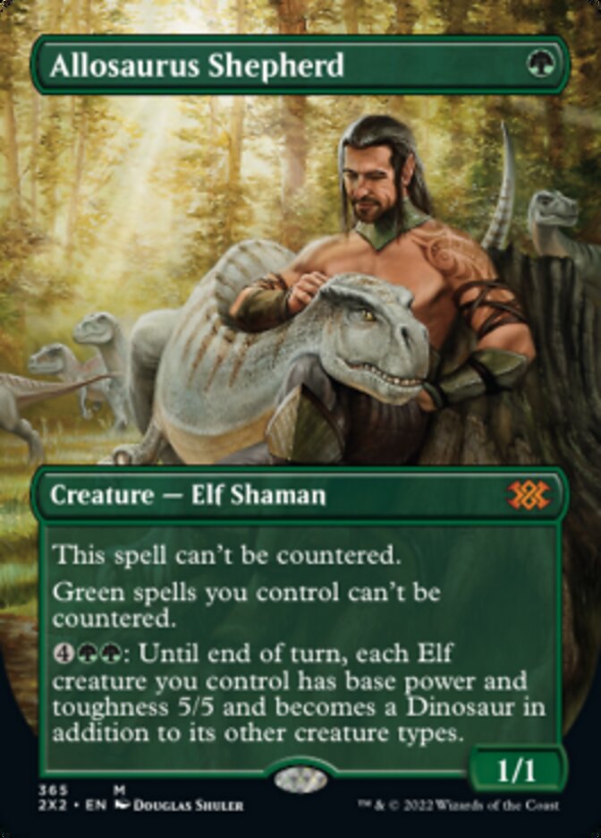 Allosaurus Shepherd (Borderless Alternate Art) [Double Masters 2022] | Odin's Place