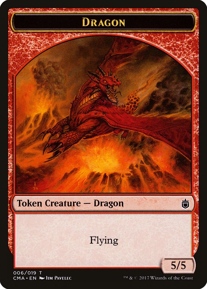 Dragon Token (6) [Commander Anthology Tokens] | Odin's Place