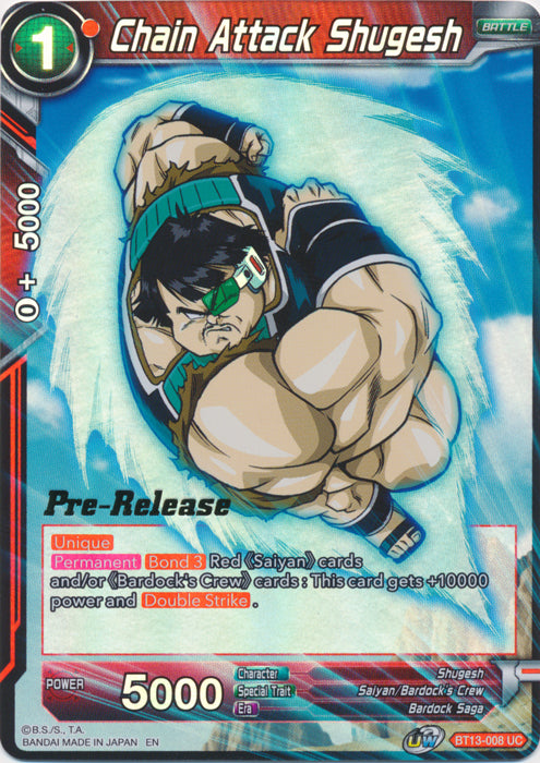 Chain Attack Shugesh (BT13-008) [Supreme Rivalry Prerelease Promos] | Odin's Place