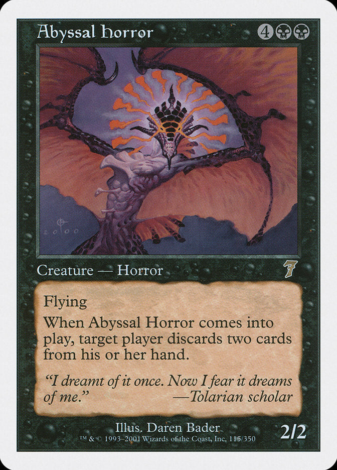 Abyssal Horror (115) [Seventh Edition] | Odin's Place