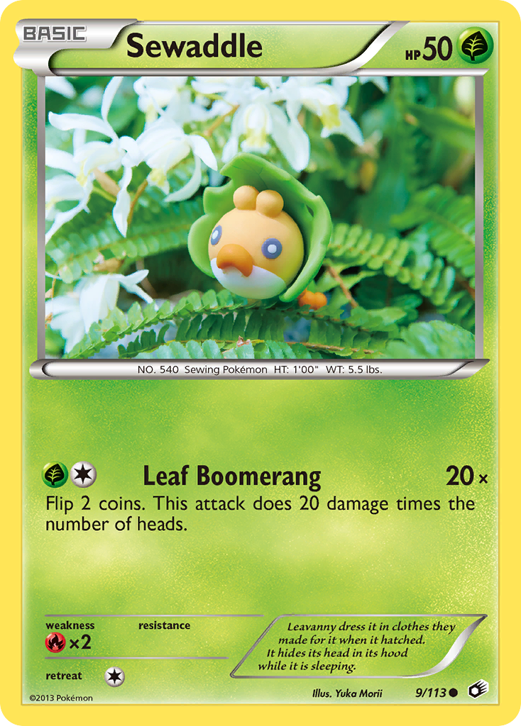 Sewaddle (9/113) [Black & White: Legendary Treasures] | Odin's Place