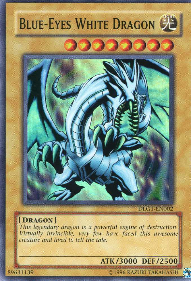 Blue-Eyes White Dragon [DLG1-EN002] Super Rare | Odin's Place