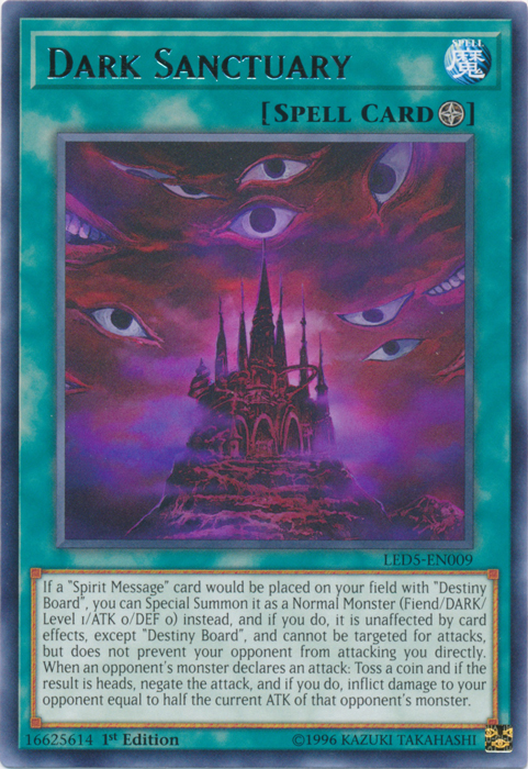 Dark Sanctuary [LED5-EN009] Rare | Odin's Place