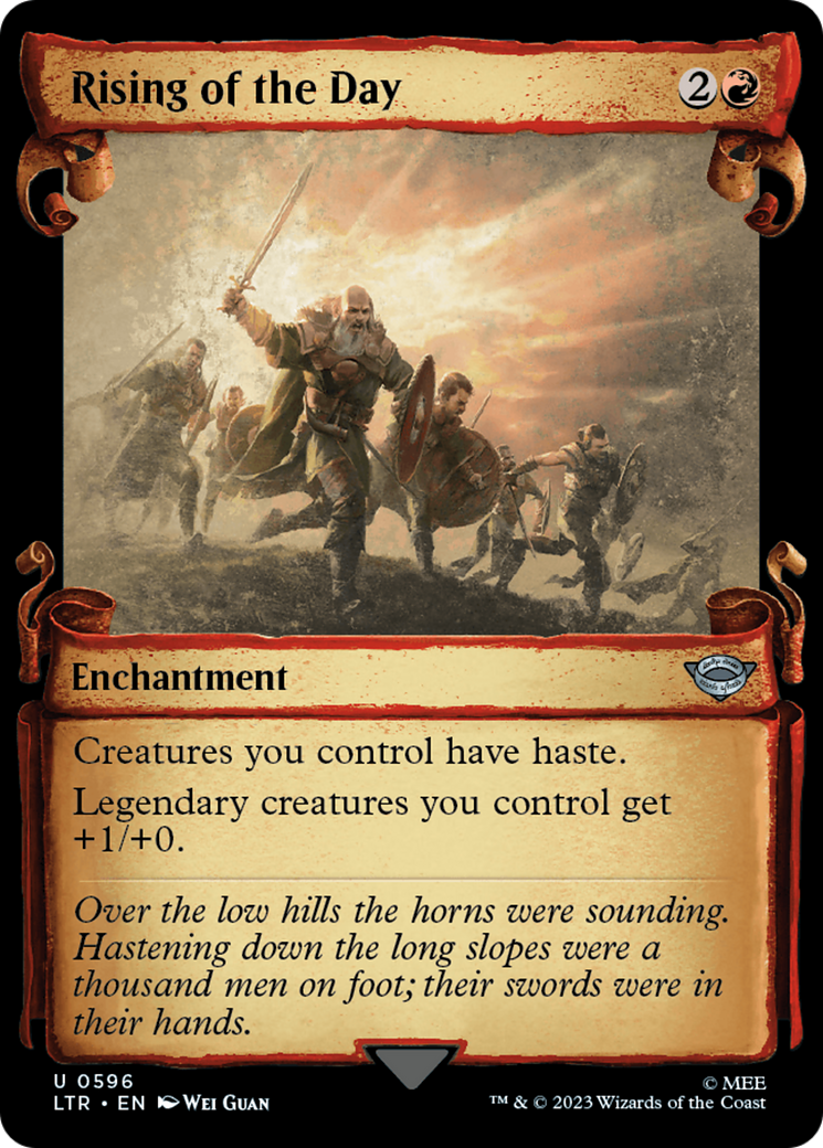 Rising of the Day [The Lord of the Rings: Tales of Middle-Earth Showcase Scrolls] | Odin's Place
