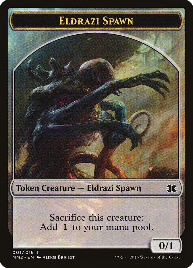 Eldrazi Spawn Token (001/016) [Modern Masters 2015 Tokens] | Odin's Place