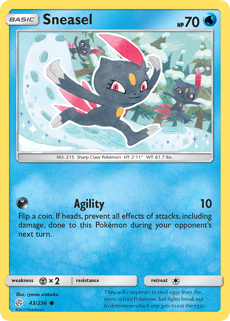 Sneasel (43/236) [Sun & Moon: Cosmic Eclipse] | Odin's Place