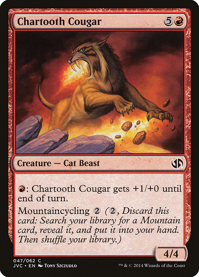 Chartooth Cougar (47) [Duel Decks Anthology] | Odin's Place