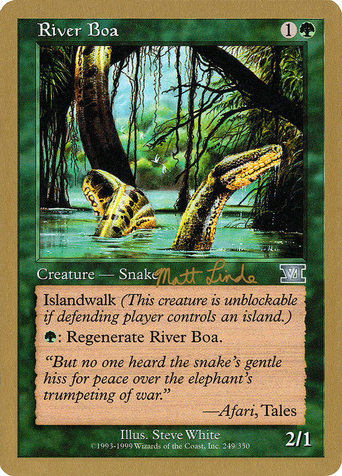 River Boa (Matt Linde) [World Championship Decks 1999] | Odin's Place