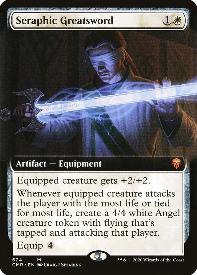 Seraphic Greatsword (Extended Art) [Commander Legends] | Odin's Place