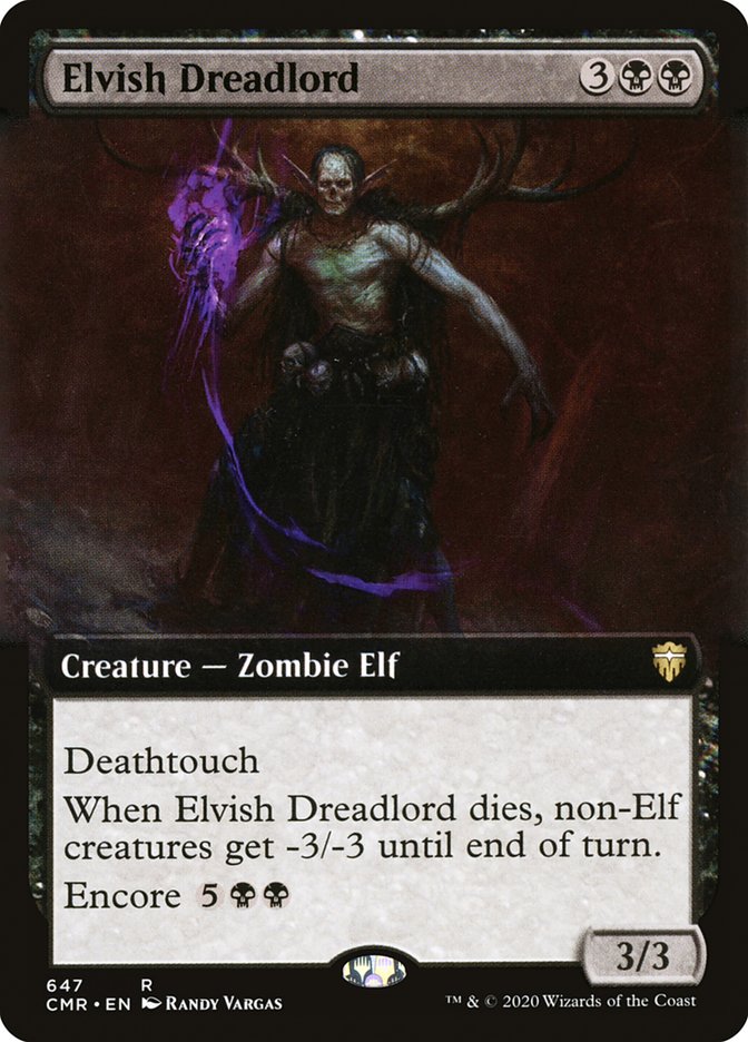 Elvish Dreadlord (Extended Art) [Commander Legends] | Odin's Place