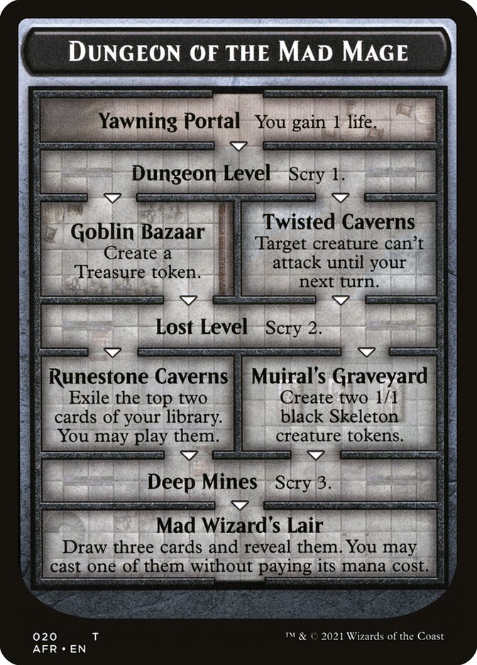 Dungeon of the Mad Mage // Tomb of Annihilation Double-Sided Token [Dungeons & Dragons: Adventures in the Forgotten Realms Tokens] | Odin's Place
