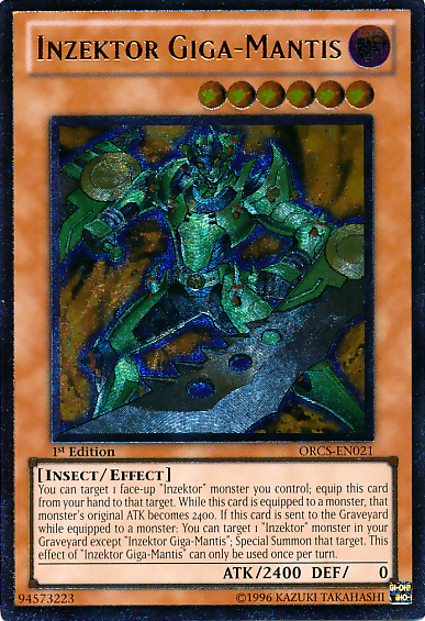 Inzektor Giga-Mantis [ORCS-EN021] Ultimate Rare | Odin's Place