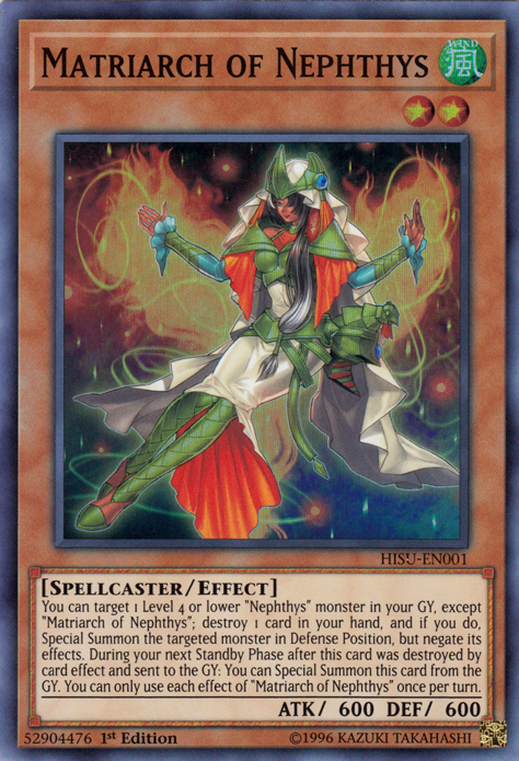 Matriarch of Nephthys [HISU-EN001] Super Rare | Odin's Place