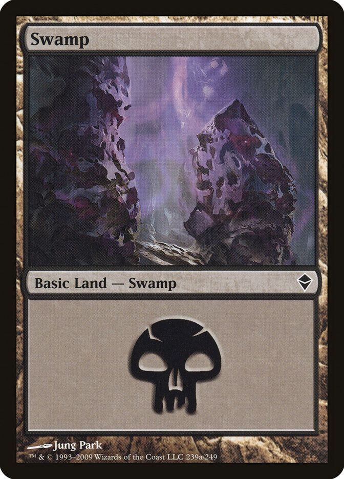 Swamp (239a) [Zendikar] | Odin's Place