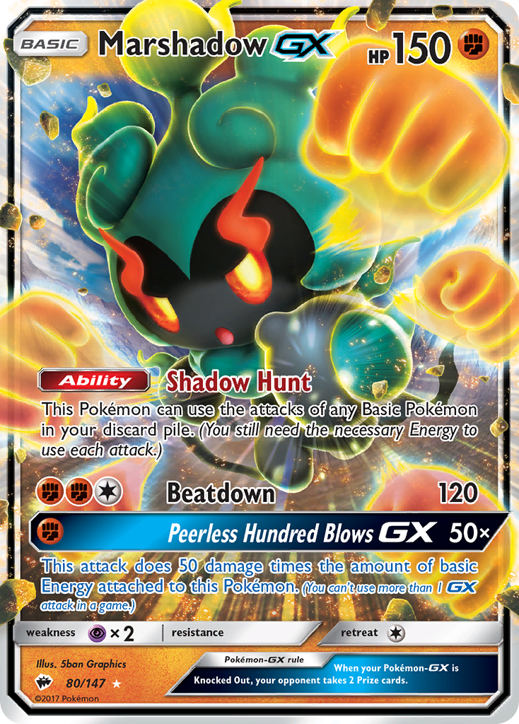 Marshadow GX (80/147) [Sun & Moon: Burning Shadows] | Odin's Place