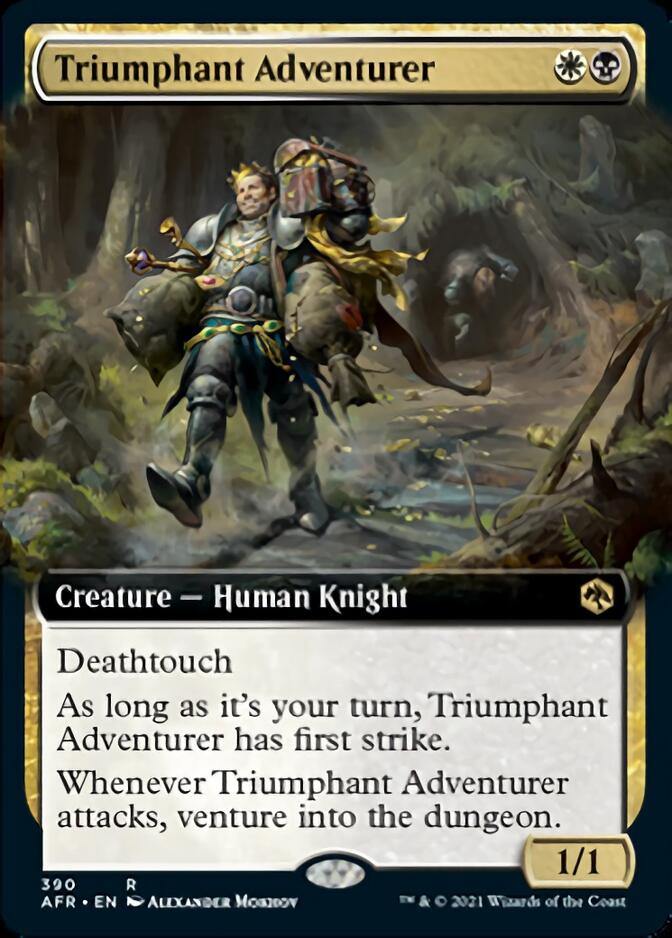 Triumphant Adventurer (Extended Art) [Dungeons & Dragons: Adventures in the Forgotten Realms] | Odin's Place