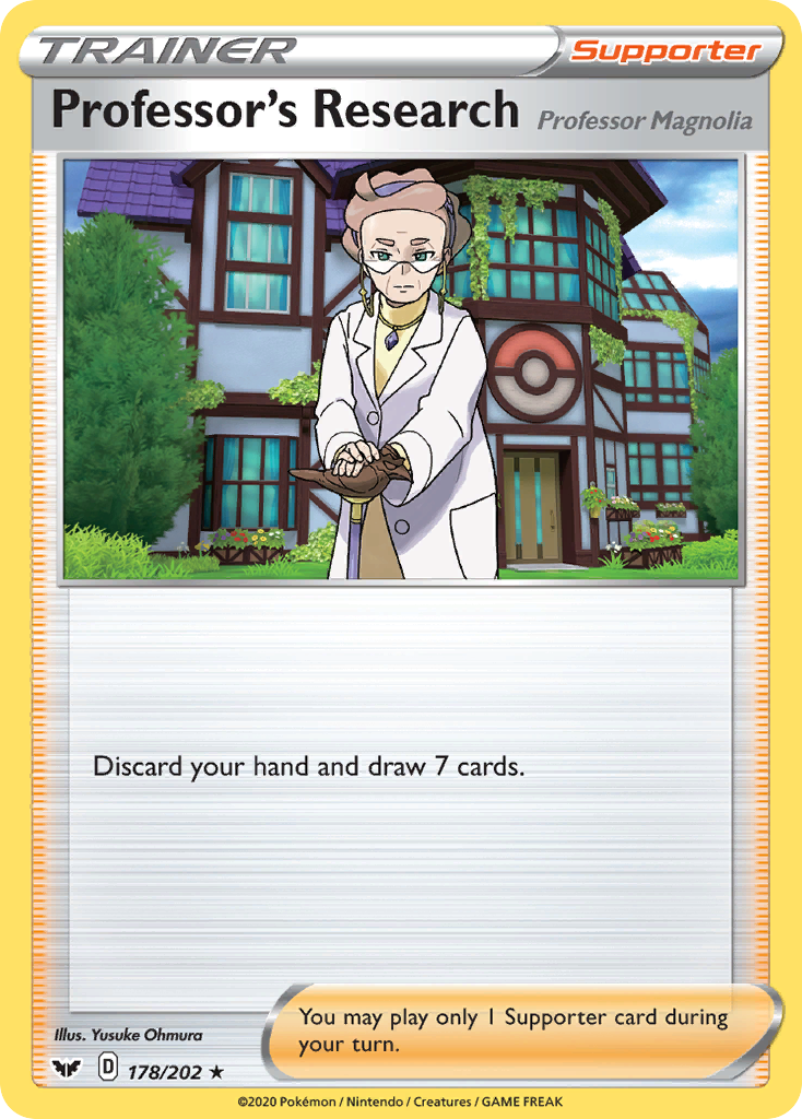 Professor's Research (178/202) (Professor Magnolia) [Sword & Shield: Base Set] | Odin's Place