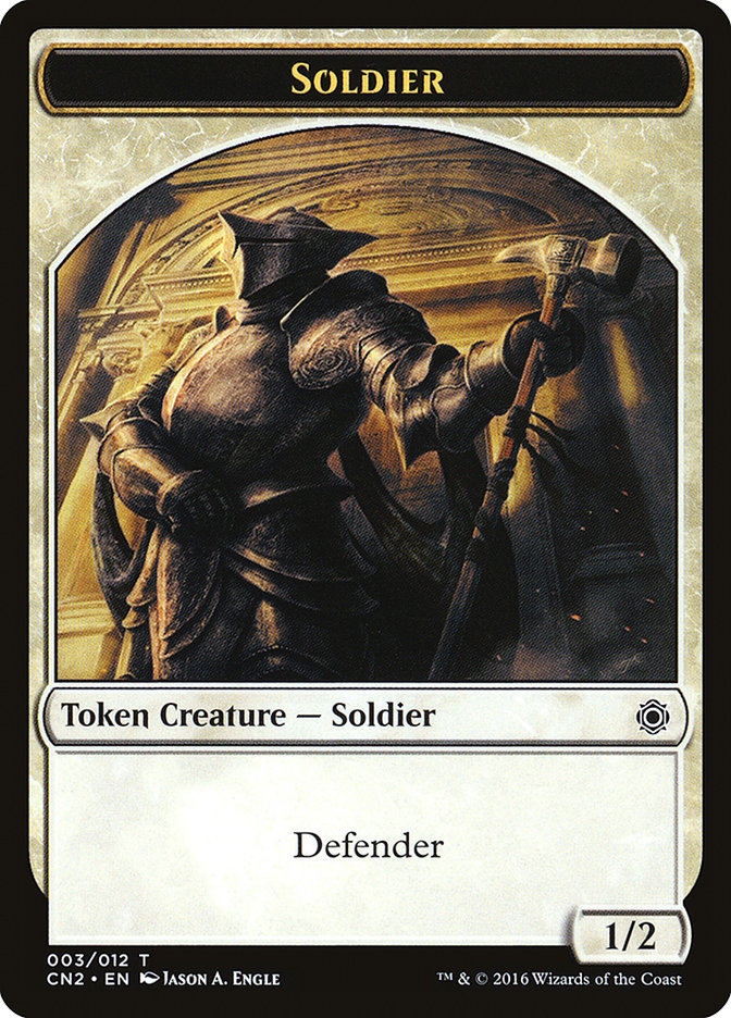 Soldier Token (003/012) [Conspiracy: Take the Crown Tokens] | Odin's Place