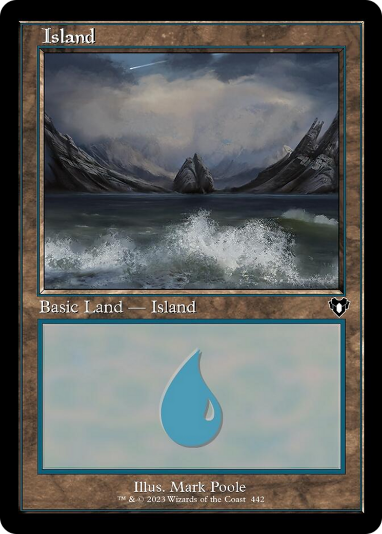 Island (442) (Retro) [Commander Masters] | Odin's Place