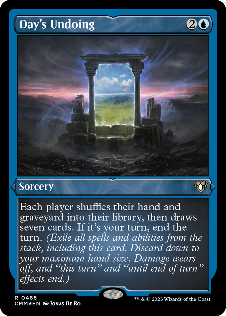 Day's Undoing (Foil Etched) [Commander Masters] | Odin's Place